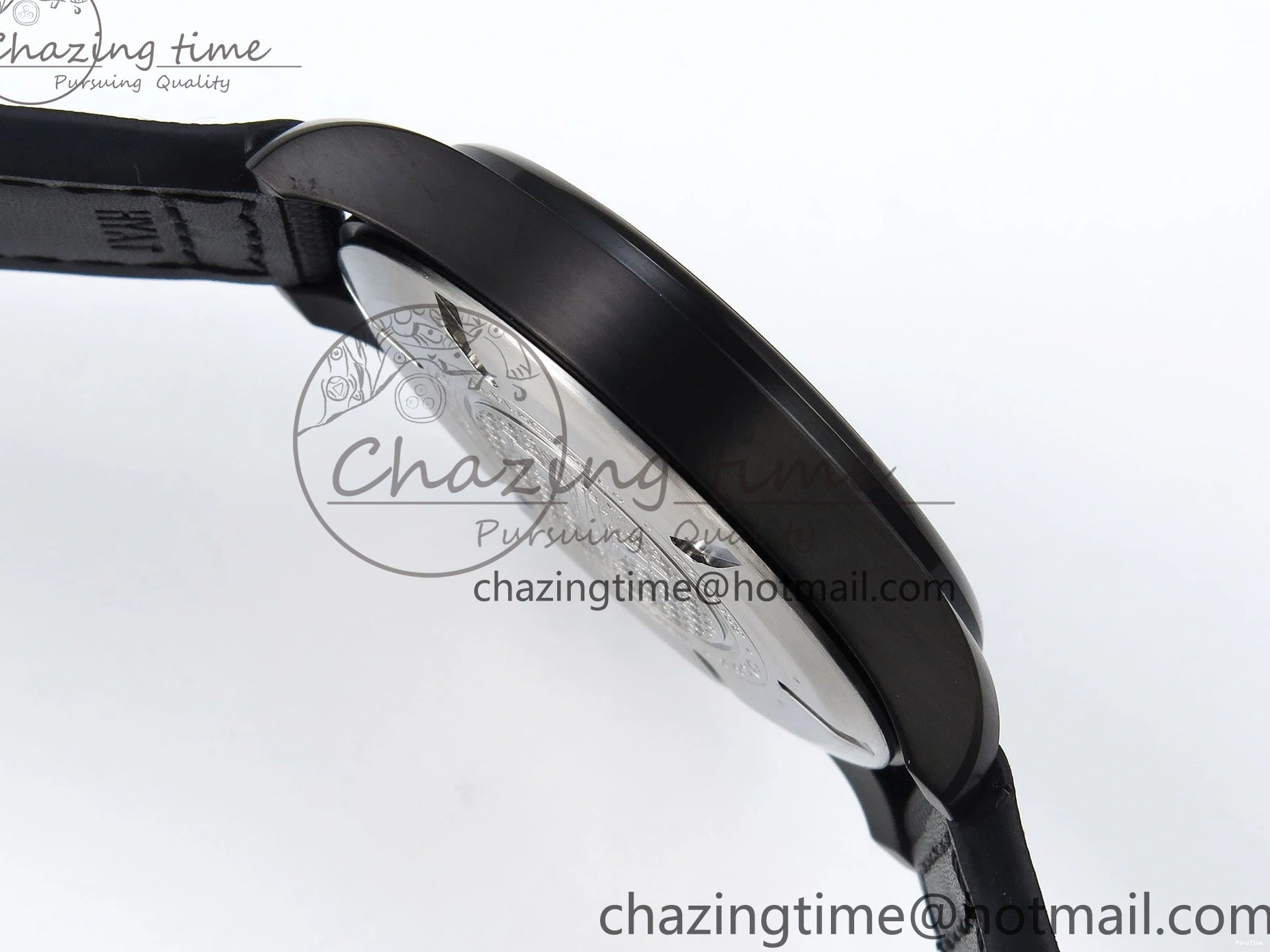 MIROTIME 0129 Pilot Black Ace BLSF 1:1 Best Edition White Lume Dial on Black Nylon Strap MIYOTA OnTrend 7021